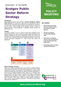 thumbnail of Briefing 163 – Scotgov Public Service Reform Strategy
