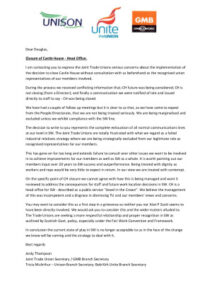 thumbnail of Castle House Closure TU letter