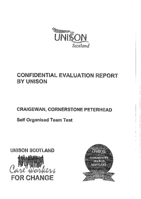 thumbnail of Confidential Evaluation Report By UNISON