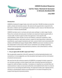 thumbnail of Final UNISON Restraint response