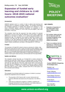 thumbnail of Final briefing Expansion of funded early learning and childcare to 1140 hours 2018 to 2025 national outcomes evaluation