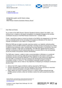 thumbnail of Letter from CSNRHSC to NHSPS Advisory Board – Member Contributions – 13 September 2023