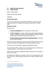 thumbnail of Local Government Draft pay claim 2025