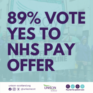 89% vote yes to NHS pay offer