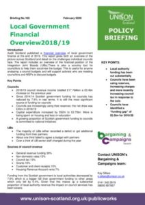 thumbnail of Policy briefing – local government financial overview 2018-19