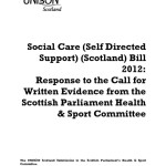 Social Care (Self Directed Support) (Scotland) Bill